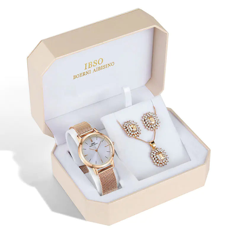 36SERYBLRS IBSO New Watch Jewelry Set