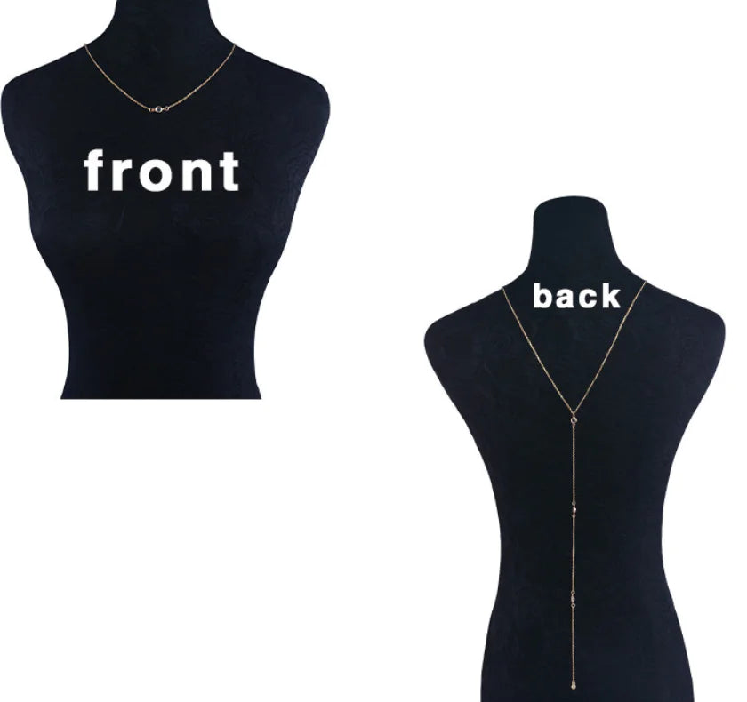 Crystal Body Chain and Necklace Jewelry