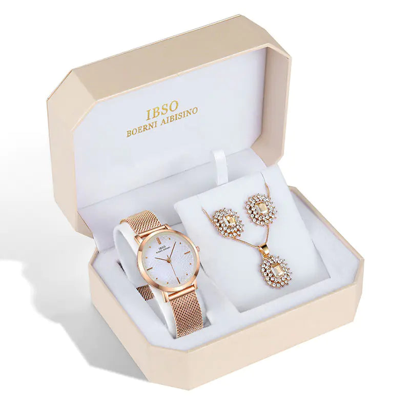 36SERYBLRS IBSO New Watch Jewelry Set