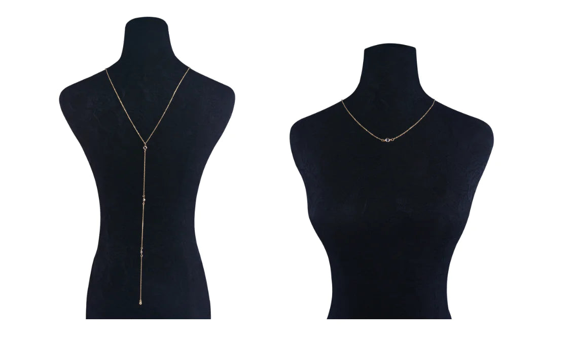 Crystal Body Chain and Necklace Jewelry
