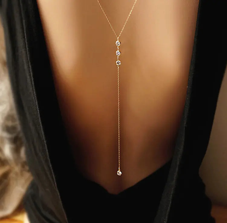 Crystal Body Chain and Necklace Jewelry