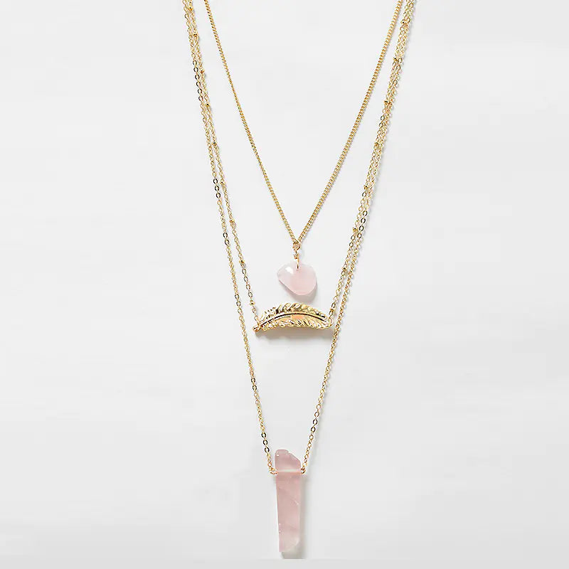 Minimalist Style Metal Leaf Pendant Jewelry