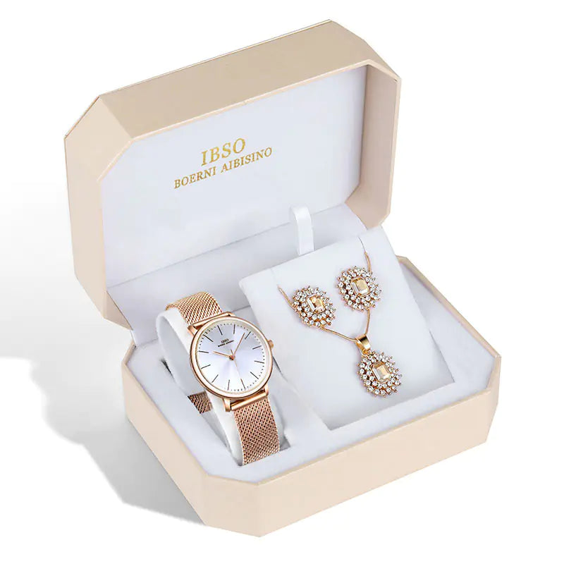 36SERYBLRS IBSO New Watch Jewelry Set