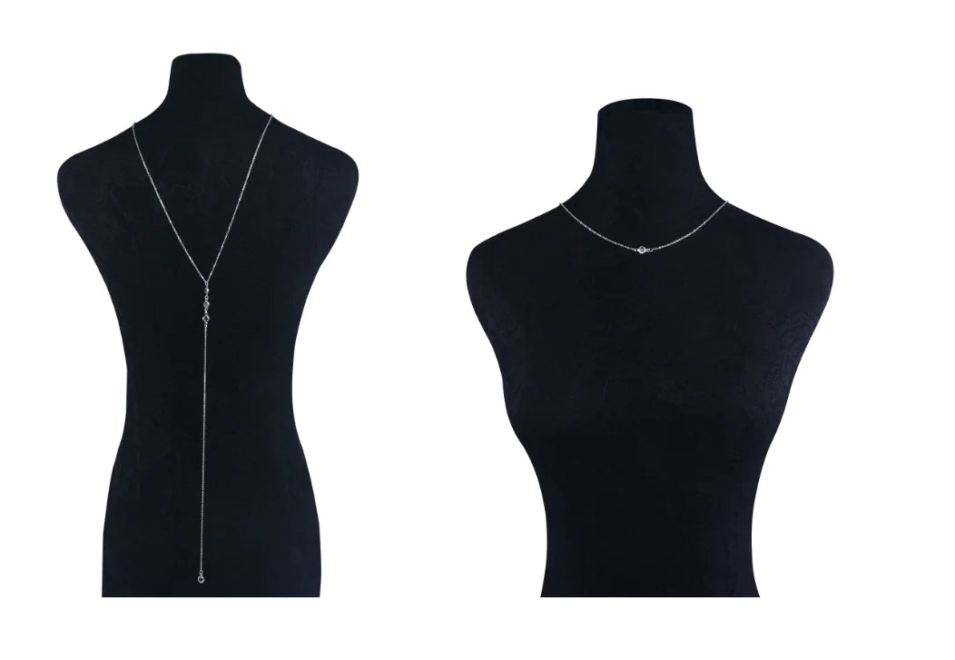 Crystal Body Chain and Necklace Jewelry