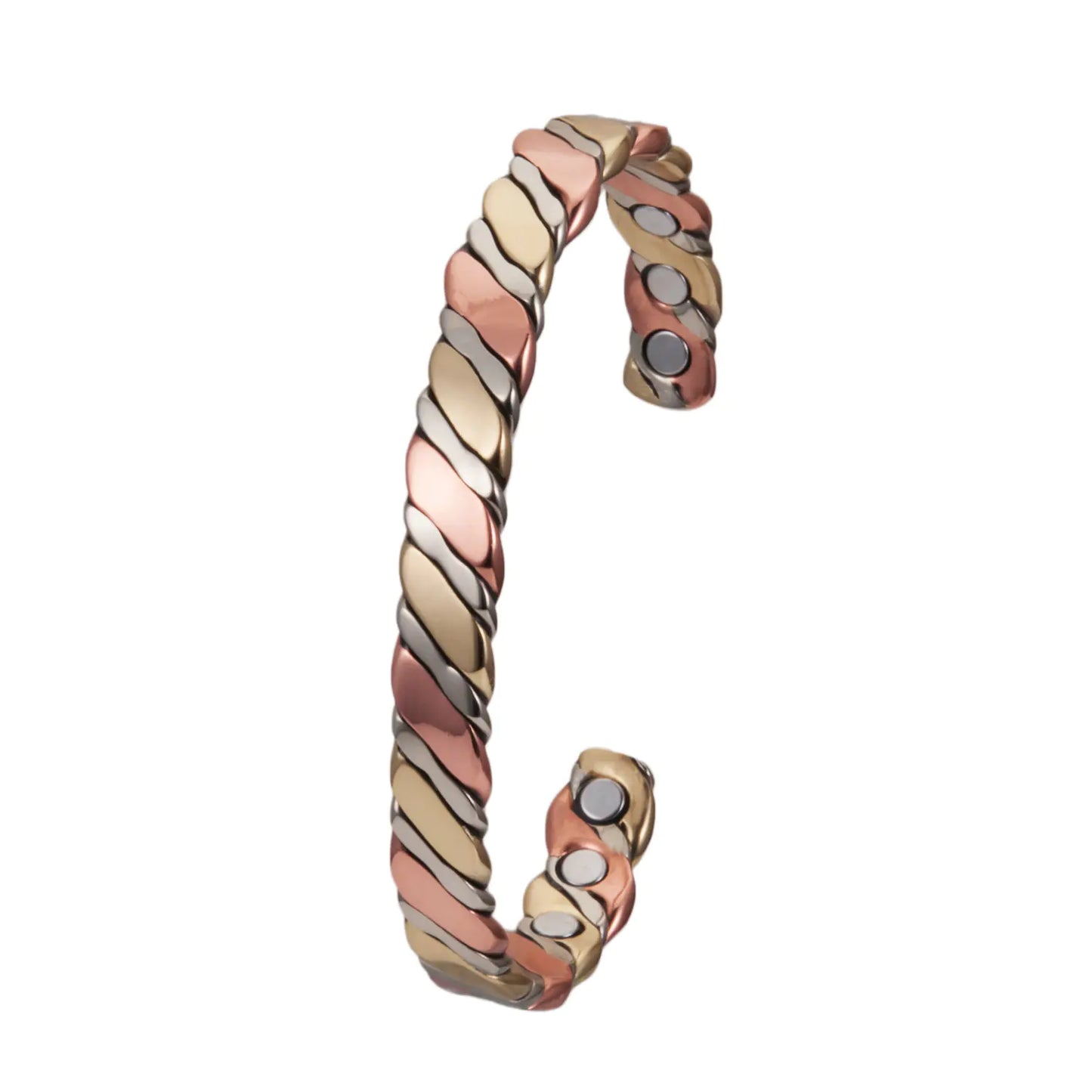 Women's Adjustable Copper Healing Bracelet in Rose Gold