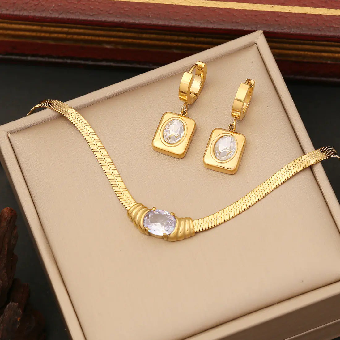 Personalized Stainless Steel Jewelry Necklace Set
