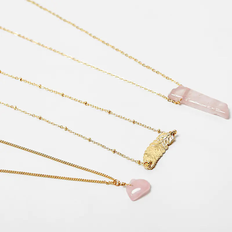 Minimalist Style Metal Leaf Pendant Jewelry