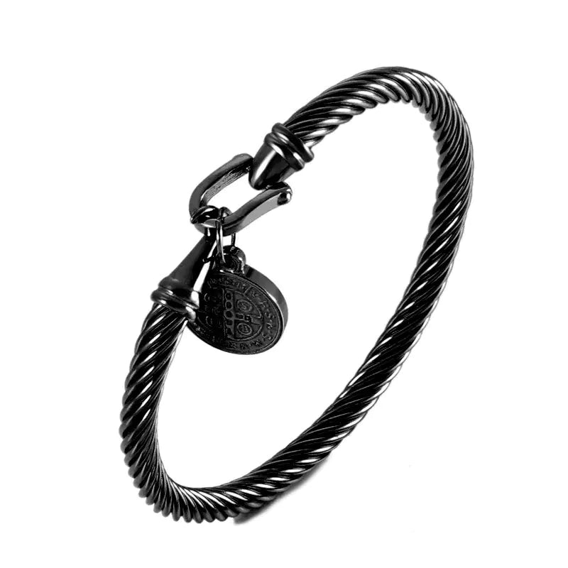 Stainless Steel Religious Bangle Jewelry Ornament