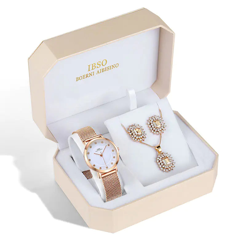 36SERYBLRS IBSO New Watch Jewelry Set