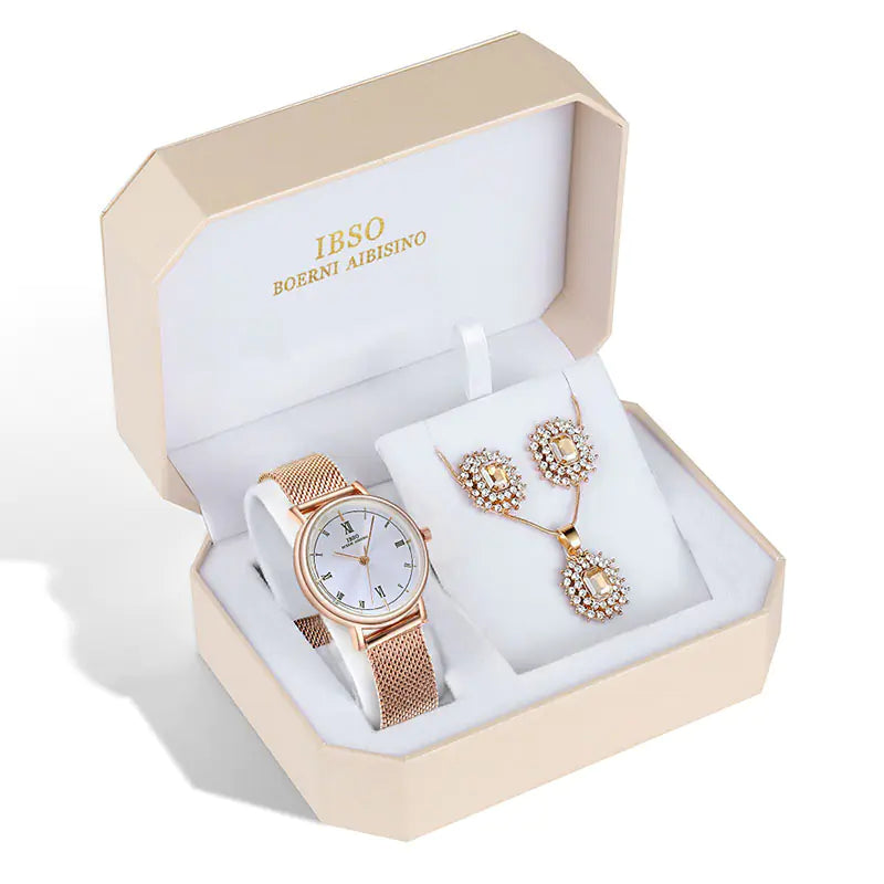 36SERYBLRS IBSO New Watch Jewelry Set