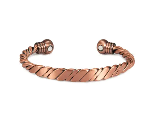Women's Adjustable Copper Healing Bracelet in Rose Gold