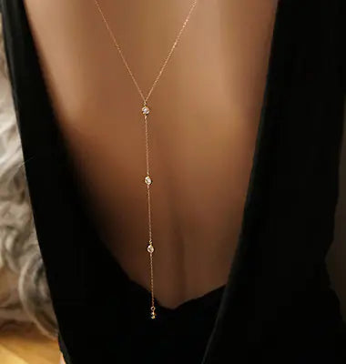 Crystal Body Chain and Necklace Jewelry