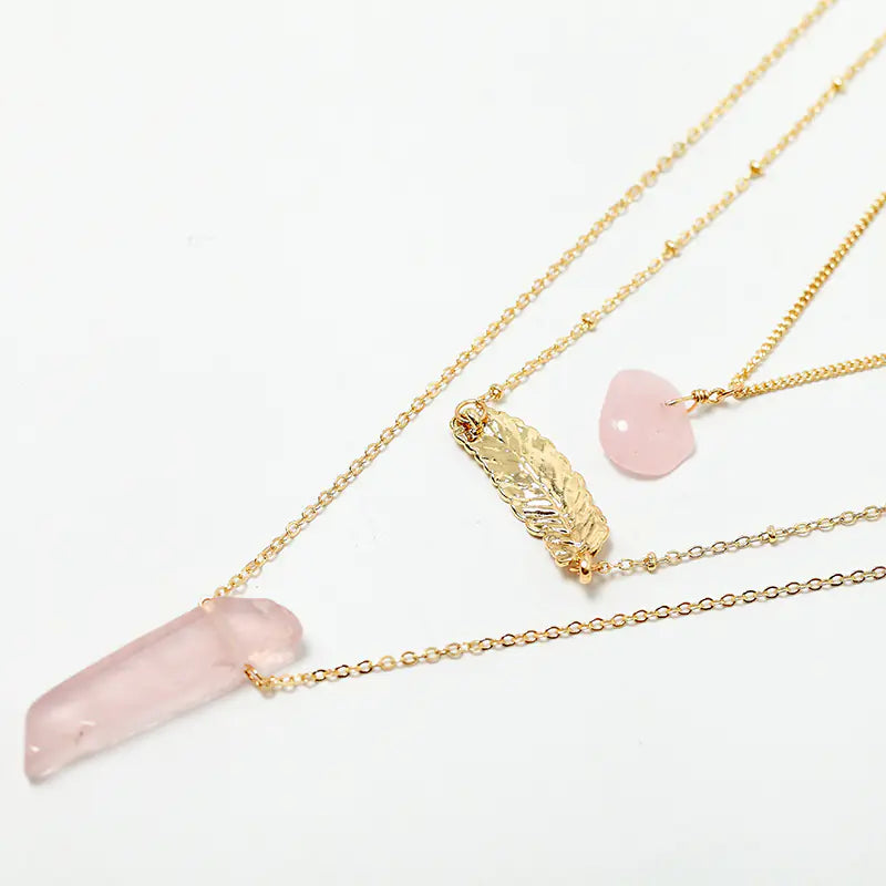 Minimalist Style Metal Leaf Pendant Jewelry