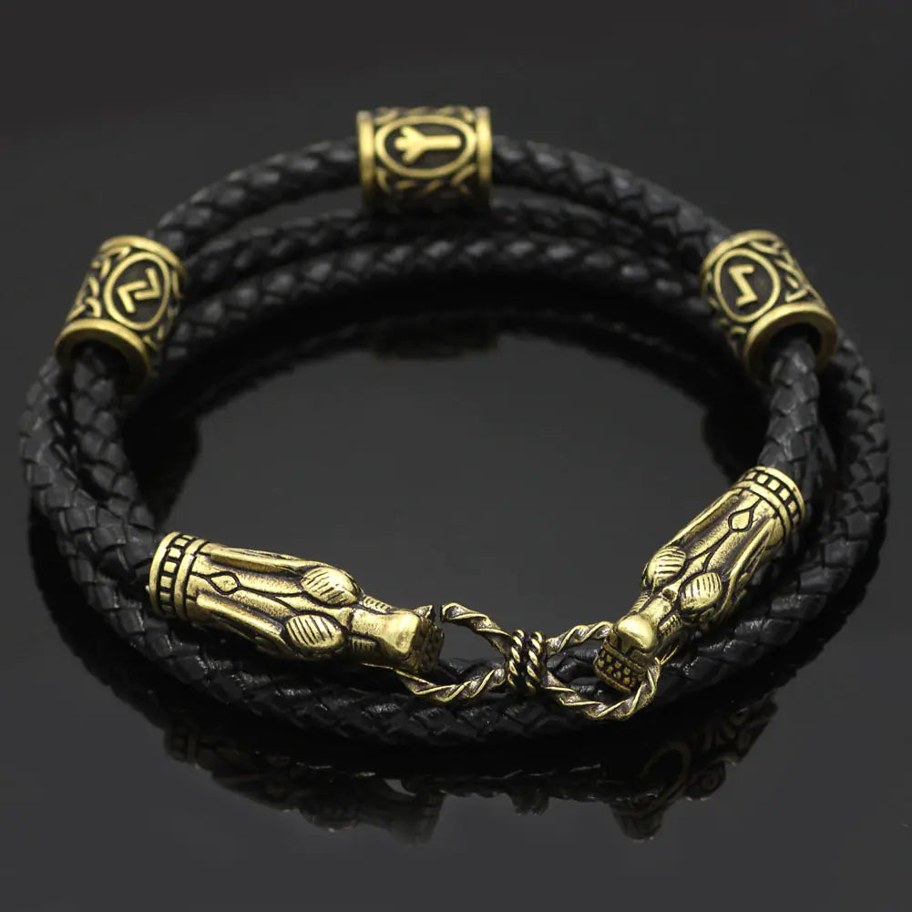 Dragon Head Real Leather Bracelet Jewelry