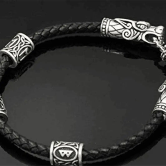 Dragon Head Real Leather Bracelet Jewelry